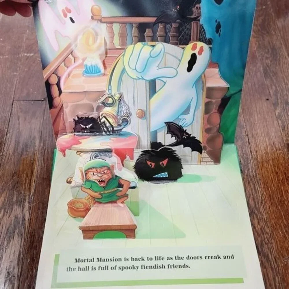 Vintage 90s 1997 Grandreams USA Scary Halloween Pop Up Book